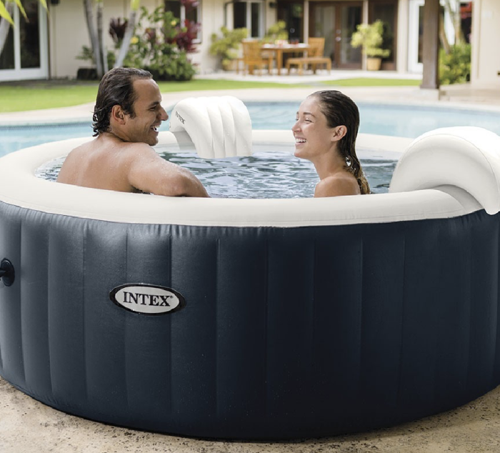 Spa hinchable – INTEX – Azul marino para 6 personas + cubierta térmica – LIQUIDACIÓN - Imagen 6