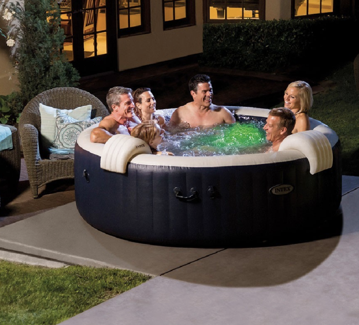 Spa hinchable – INTEX – Azul marino para 6 personas + cubierta térmica – LIQUIDACIÓN - Imagen 5