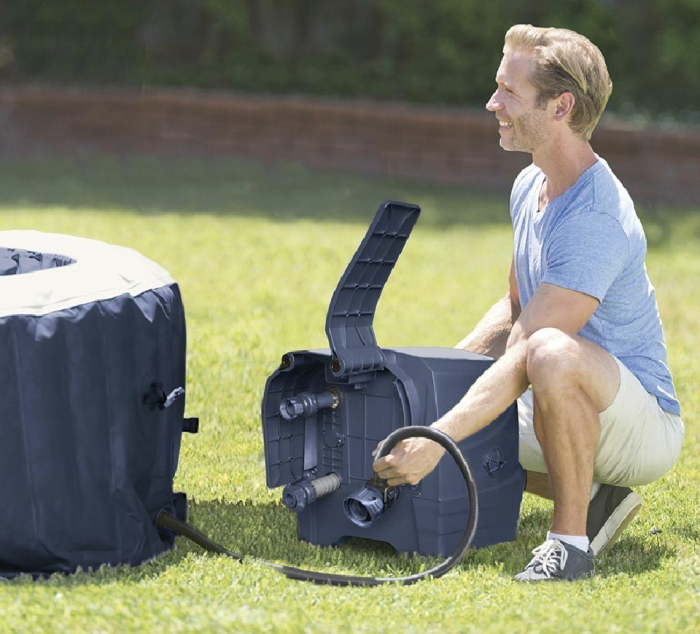 Spa hinchable – INTEX – Azul marino para 4 personas + cubierta térmica – LIQUIDACIÓN - Imagen 3