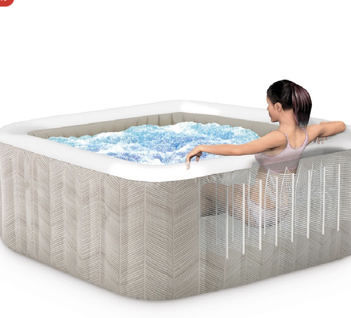 Spa hinchable – INTEX – Chevron para 4 personas + cubierta térmica – LIQUIDACIÓN - Imagen 3