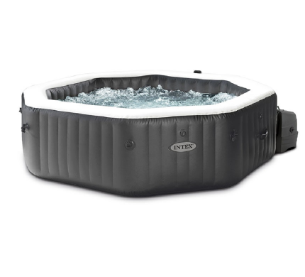 Spa hinchable – INTEX – Carbono para 4 personas + cubierta térmica – LIQUIDACIÓN
