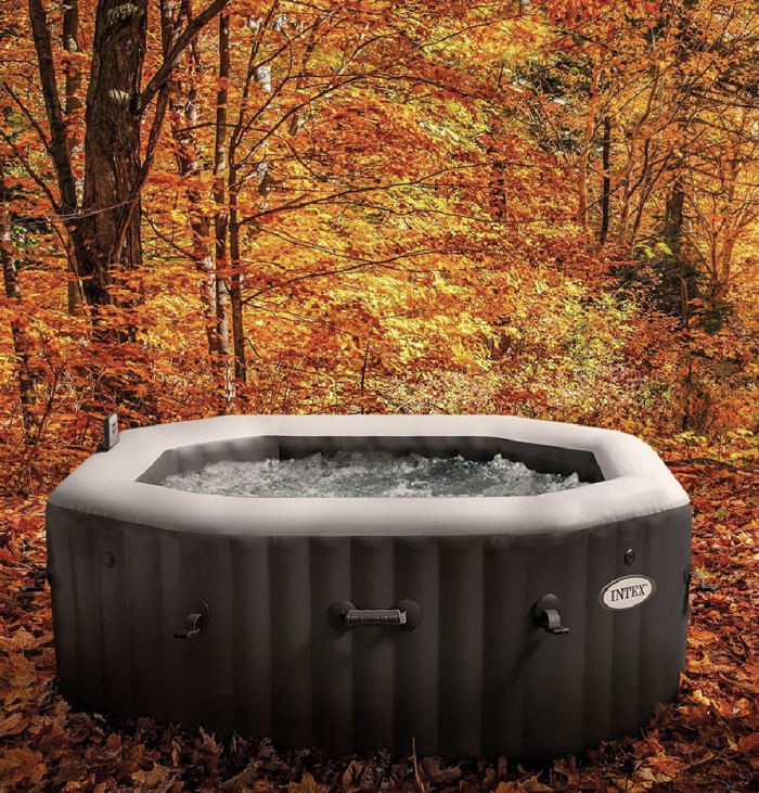Spa hinchable – INTEX – Carbono para 4 personas + cubierta térmica – LIQUIDACIÓN - Imagen 7