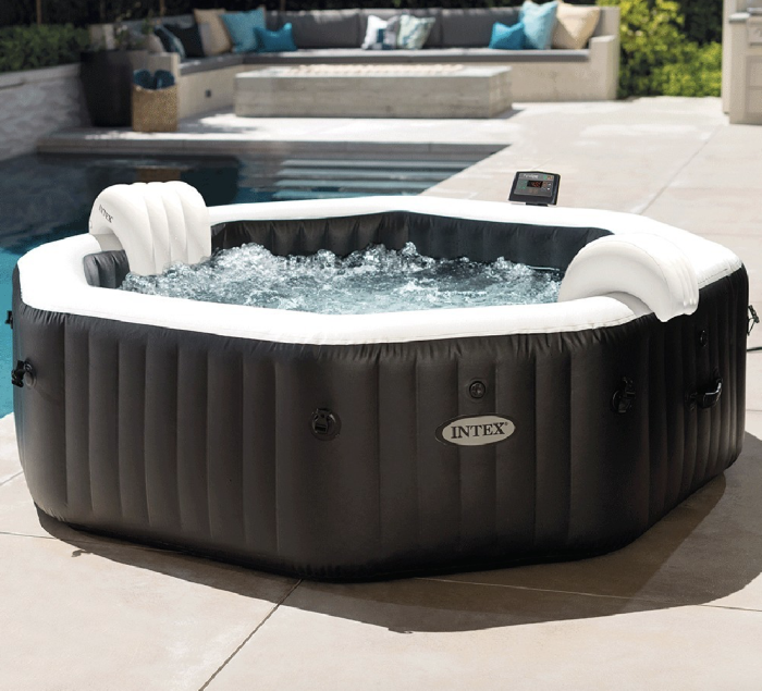 Spa hinchable – INTEX – Carbono para 6 personas + Cubierta térmica – LIQUIDACIÓN - Imagen 5