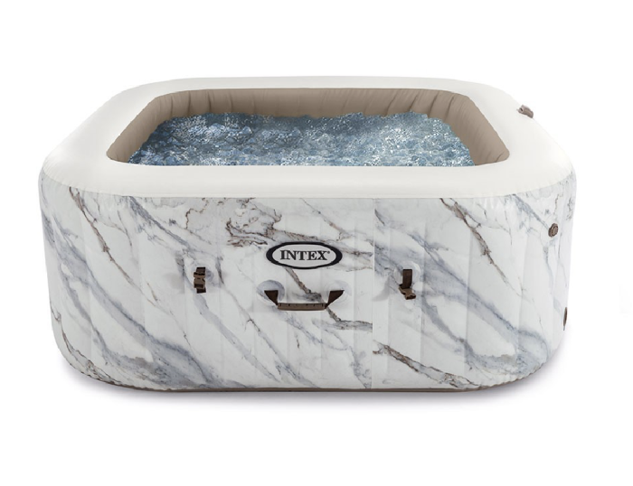 Spa hinchable – INTEX – Calacatta para 4 personas + Cubierta térmica - Imagen 1