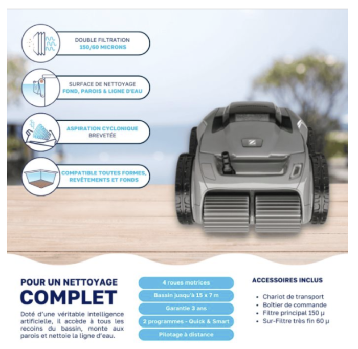 Robot de piscina Zodiac Alpha OA 6600 iQ - Imagen 2