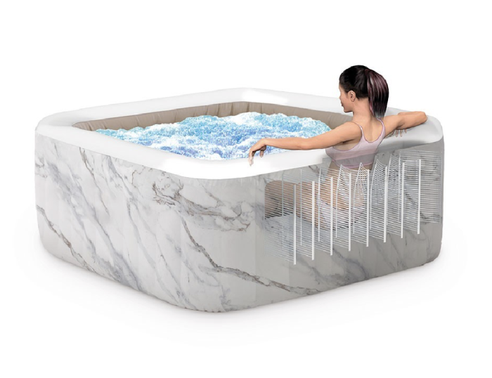 Spa hinchable – INTEX – Calacatta para 4 personas + Cubierta térmica - Imagen 7