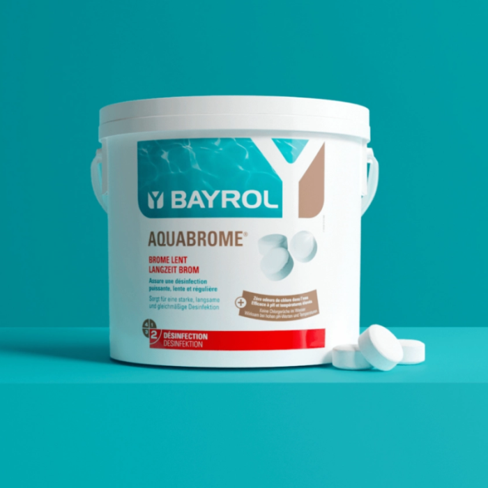 Comprimidos de bromo Bayrol Aquabrome 20 g. Desinfección de piscinas. - Imagen 4
