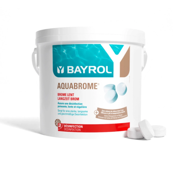 Comprimidos de bromo Bayrol Aquabrome 20 g. Desinfección de piscinas. - Imagen 2