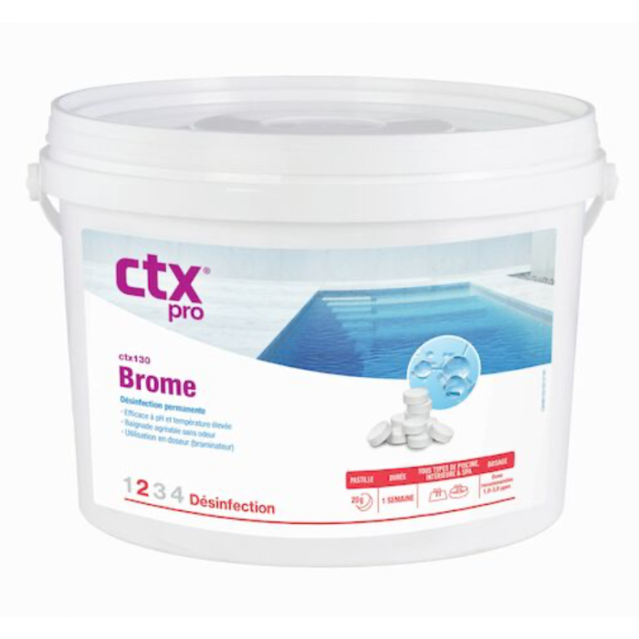 Bromo CTX 130 para piscinas y spas - comprimidos/cápsulas de 20 g - 5 kg - Imagen 1