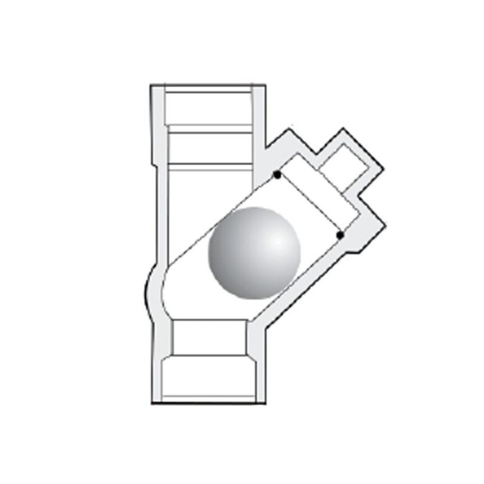 Válvula de retención de bola en forma de Y - Imagen 2