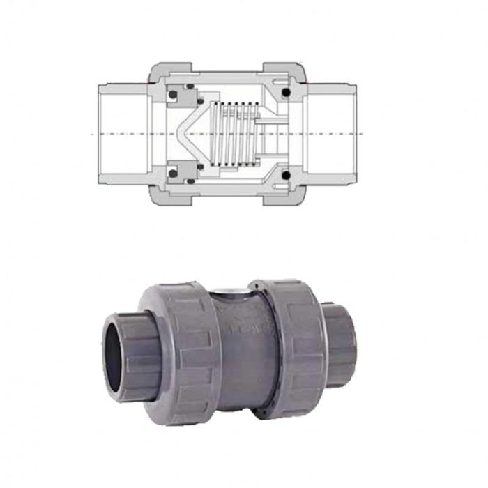 clapet-anti-retour-a-ressort.jpg Válvula de retención accionada por resorte - Imagen 1