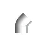 Codo de PVC de 45° para pegar - Imagen 2