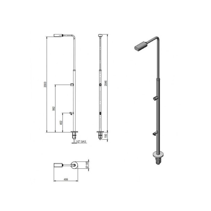 Ducha exterior AstralPool Angel - Imagen 2