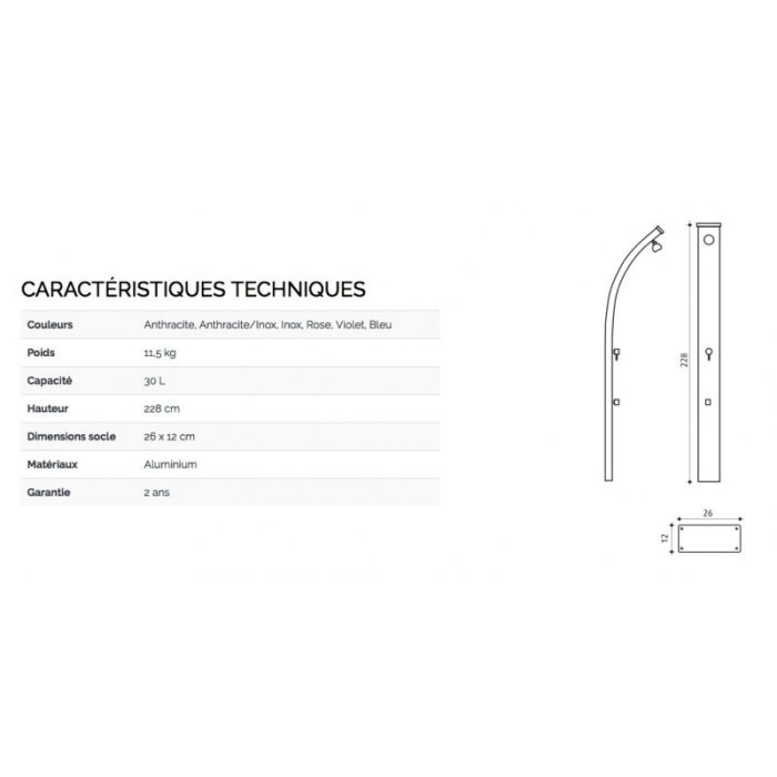 Ducha solar Formidra Spring de 30 litros - Imagen 3
