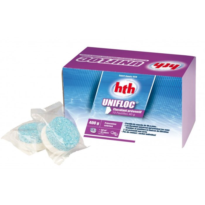 hth UNIFLOC floculante universal tabletas 40 g. (10 unidades.) - Imagen 2