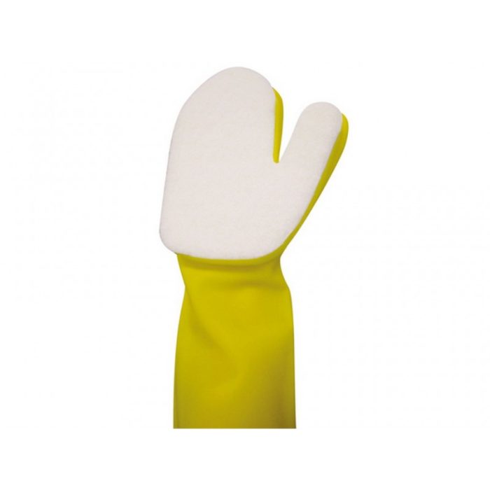 Guante con cepillo para limpiar la línea de flotación de la piscina - Imagen 1