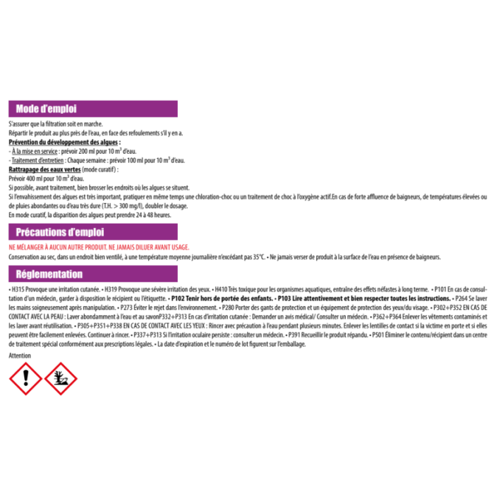 Antialgas para piscinas KONTRAL - 5 litros - Imagen 3