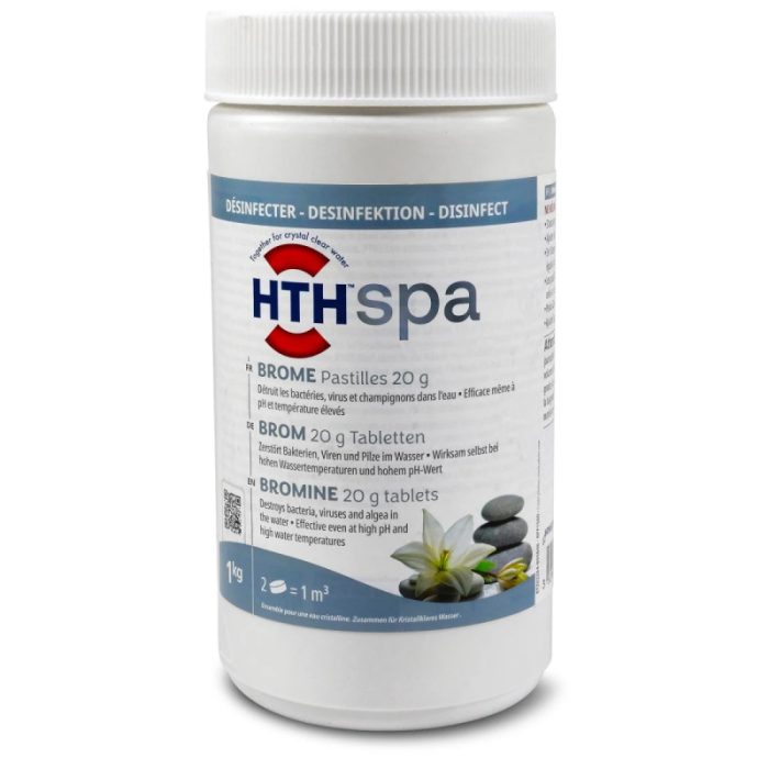 Tabletas desinfectantes regulares de bromo HTH Spa 20 g - 1 kg - Imagen 3
