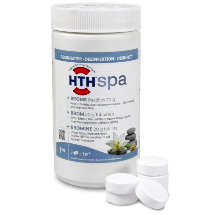Tabletas desinfectantes regulares de bromo HTH Spa 20 g - 1 kg - Imagen 1