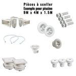 Kit de construcción de hormigón / Revestimiento, iluminación LED de color, control remoto, caja de 100 V.A. - Imagen 5