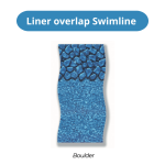 Revestimiento superpuesto Swimline en color Boulder para piscinas elevadas. - Imagen 2
