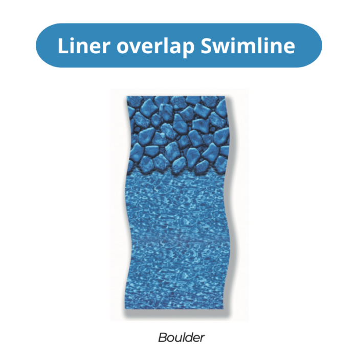 Revestimiento superpuesto Swimline en color Boulder para piscinas elevadas. - Imagen 2