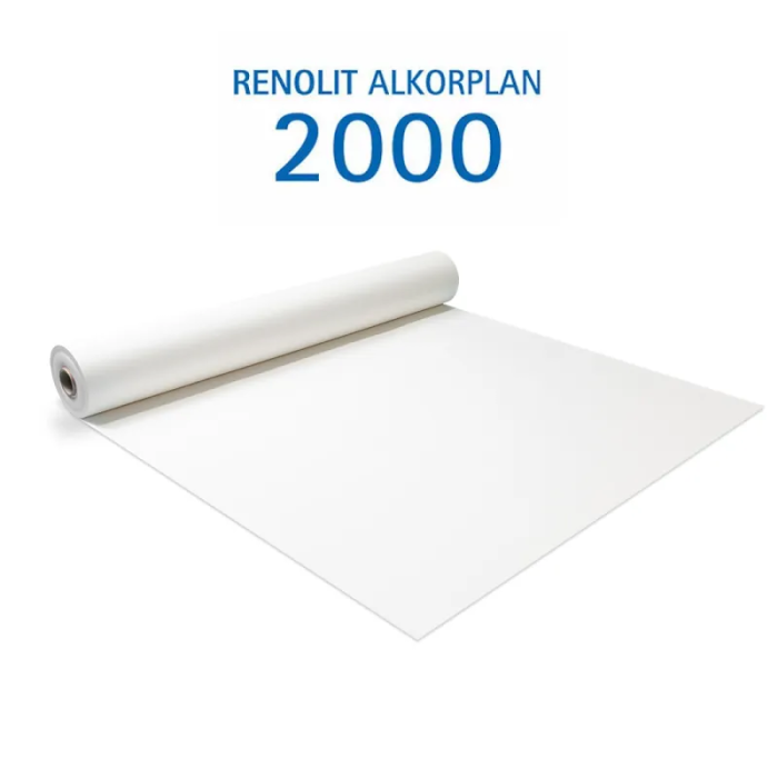 Revestimiento de PVC reforzado 150/100 liso con barniz blanco Alkorplan 2000 - Imagen 2