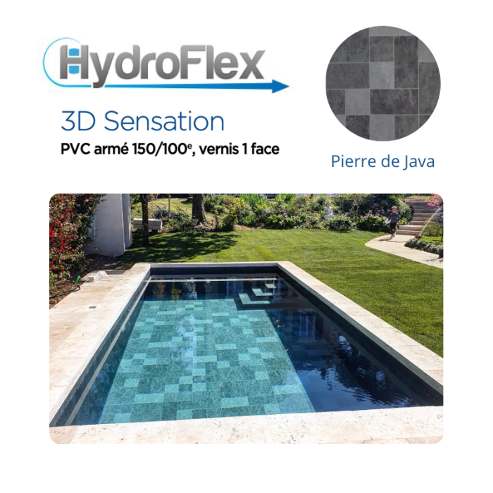 Revestimiento de PVC reforzado Hydroflex 3D Sensation, relieve barnizado superior 150/100. - Imagen 3
