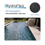 Revestimiento de PVC reforzado Hydroflex 3D Sensation, relieve barnizado superior 150/100. - Imagen 4