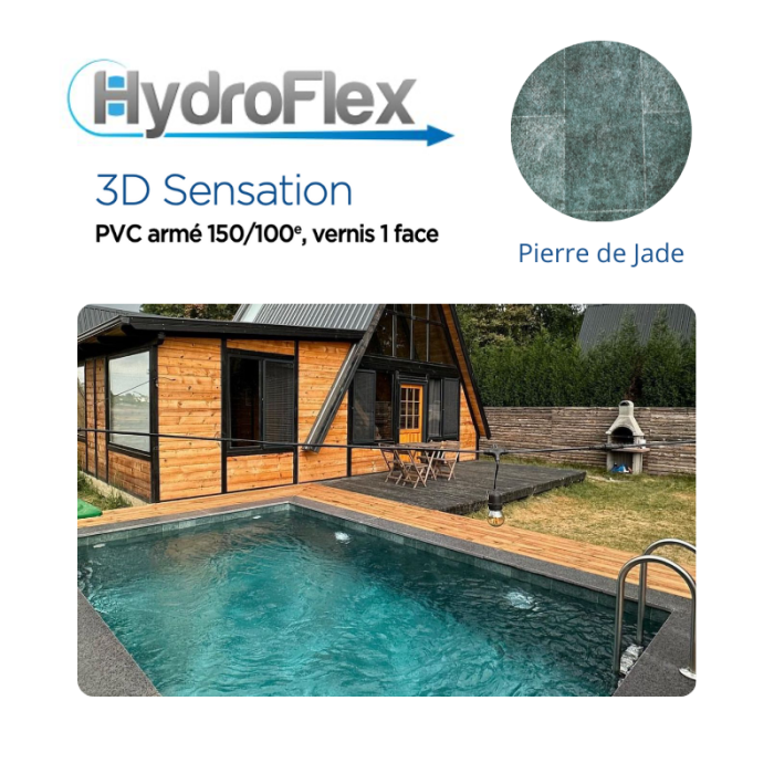 Revestimiento de PVC reforzado Hydroflex 3D Sensation, relieve barnizado superior 150/100. - Imagen 5