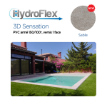 Revestimiento de PVC reforzado Hydroflex 3D Sensation, relieve barnizado superior 150/100. - Imagen 7