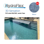 Revestimiento de PVC reforzado Hydroflex 3D Sensation, relieve barnizado superior 150/100. - Imagen 8