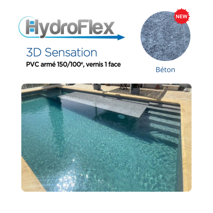 Revestimiento de PVC reforzado Hydroflex 3D Sensation, relieve barnizado superior 150/100. - Imagen 8