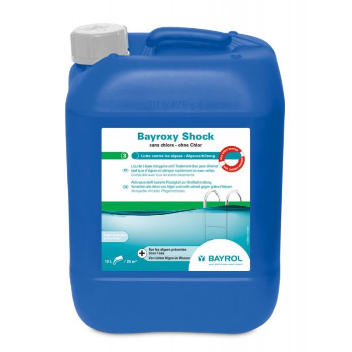 Bayrol Bayroxy Shock Oxígeno Activo - Recuperación de Agua Verde - 10L - Imagen 1