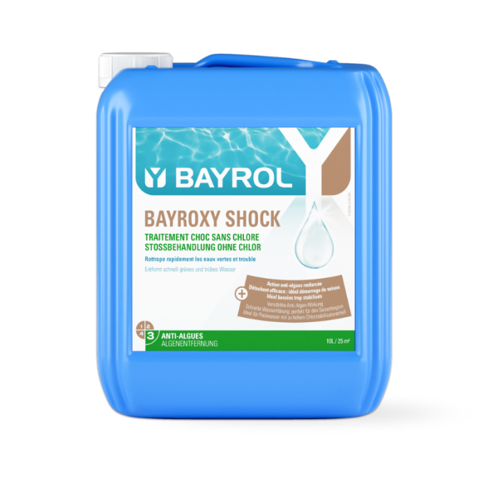 Bayrol Bayroxy Shock Oxígeno Activo - Recuperación de Agua Verde - 10L - Imagen 2