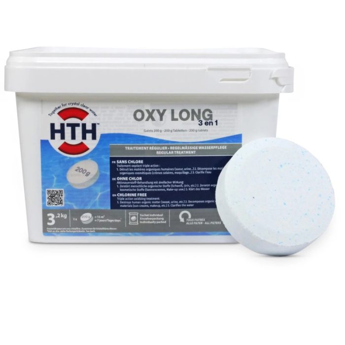 oxygene-actif-multifonction-hth-oxygen-3-en-1-galets-200-g-32-kg.jpg Tabletas multifuncionales de oxígeno activo HTH OXYGEN 3 en 1, 200 g - 3,2 kg - Imagen 1
