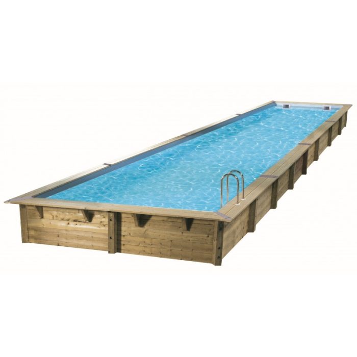 Piscina rectangular de madera Ubbink Linéa de 350 x 1550 x 160 cm. - Imagen 2