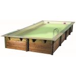 Piscina rectangular de madera Ubbink Linéa de 650 x 350 x 140 cm. - Imagen 2