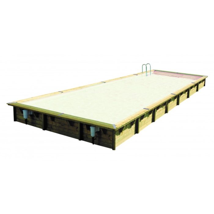 Piscina rectangular de madera Ubbink Linéa, 500 x 1100 x 140 cm - Imagen 2