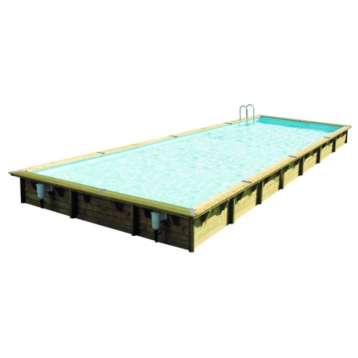 piscine-bois-ubbink-linea-500-x-1100.jpg Piscina rectangular de madera Ubbink Linéa, 500 x 1100 x 140 cm - Imagen 1
