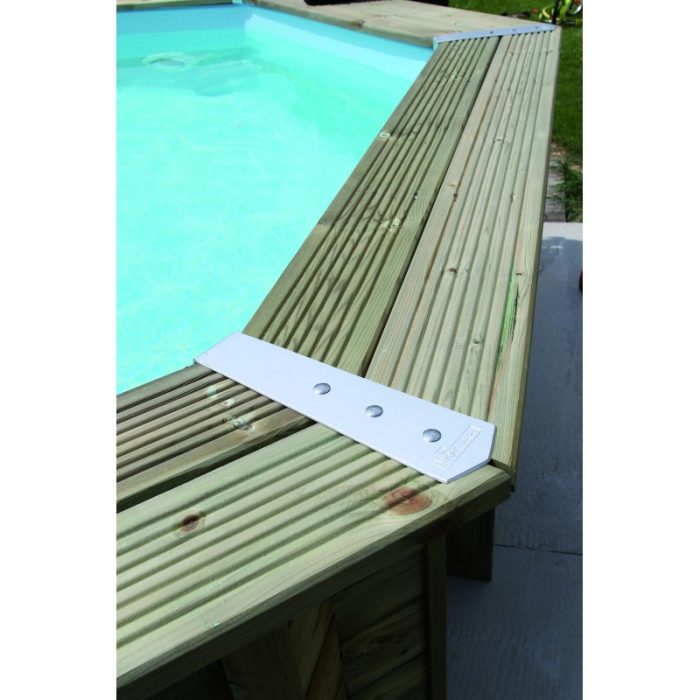 Piscina de madera octogonal alargada Ubbink Océa de 355 x 550 x 120 cm. - Imagen 6
