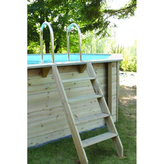 Piscina octogonal de madera Ubbink Océa, Ø 430 x H 120 cm - Imagen 6