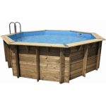 Piscina octogonal de madera Ubbink Océa, Ø 510 x H 120 cm