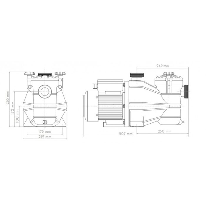 Bomba de filtración para piscinas VIPool MCB - Imagen 2