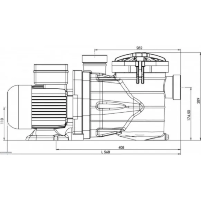 Bomba de filtración para piscinas VIPool MJB - Imagen 4