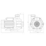 Bomba de piscina de alto caudal VIPool MGD (para bloques y NCC) - Imagen 2