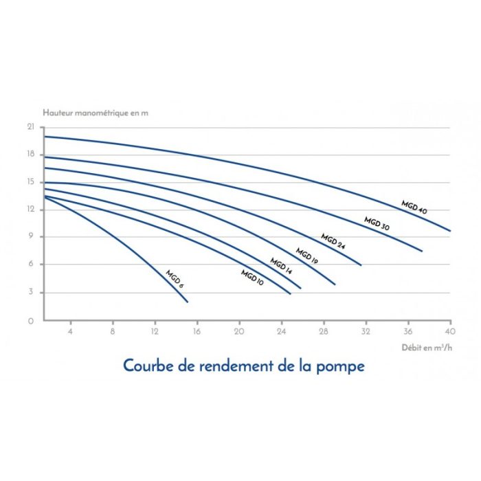 Bomba de piscina de alto caudal VIPool MGD (para bloques y NCC) - Imagen 3