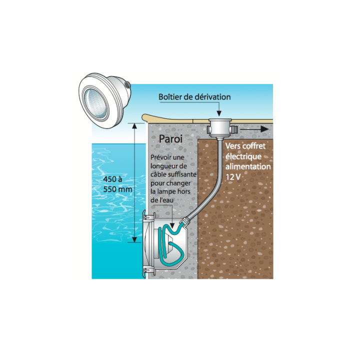 Proyector LED Hayward CrystaLogic, color blanco hormigón/revestimiento - Imagen 5