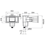 Skimmer Astral estándar de 15 litros para piscinas de revestimiento/hormigón/fibra de vidrio/paneles. - Imagen 2