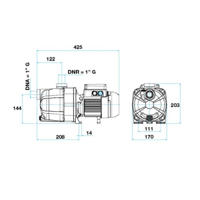 Bomba de refuerzo monofásica Zodiac Polaris de 1 hp - Imagen 2